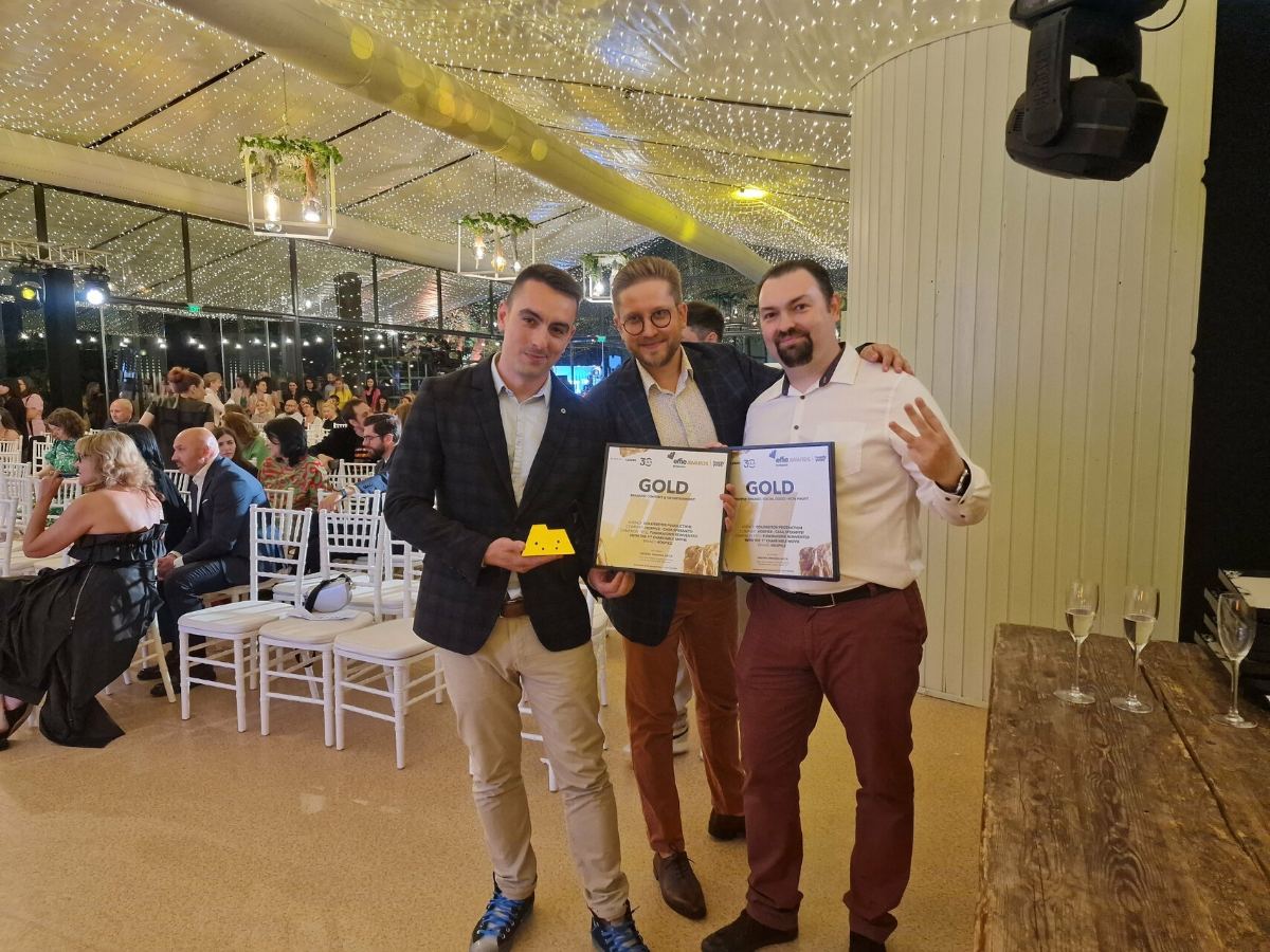 Echipa cu diplomele Gold Effie, la gala din 2023