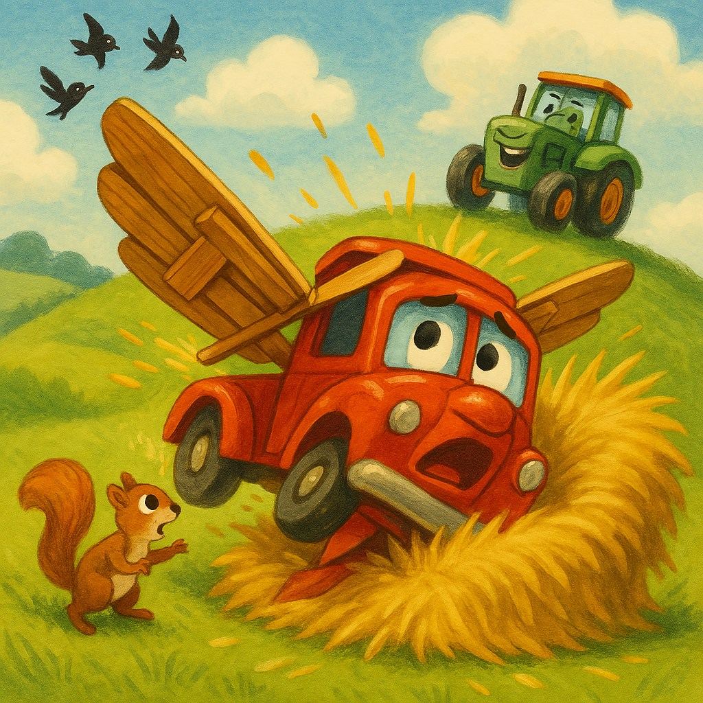 Illustration from the story Camionul zburător