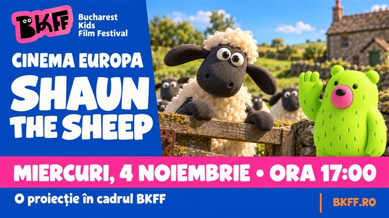 Afiș Shaun the Sheep, miercuri 4 noiembrie, ora 17:00